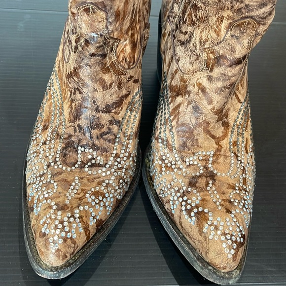Old Gringo Eagle Swarovski Crystal Boots Sz 8 - Picture 2 of 8
